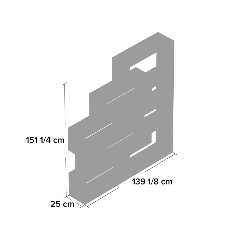 Hispaniola 151.2cm H x 139.1cm W Standard Bookcase