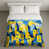 Jaune vif et bleu marine