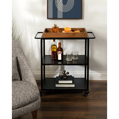 Creasey Bar Cart by Mercury Row