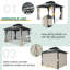 12 Ft. W x 10 Ft. D Metal Gazebo