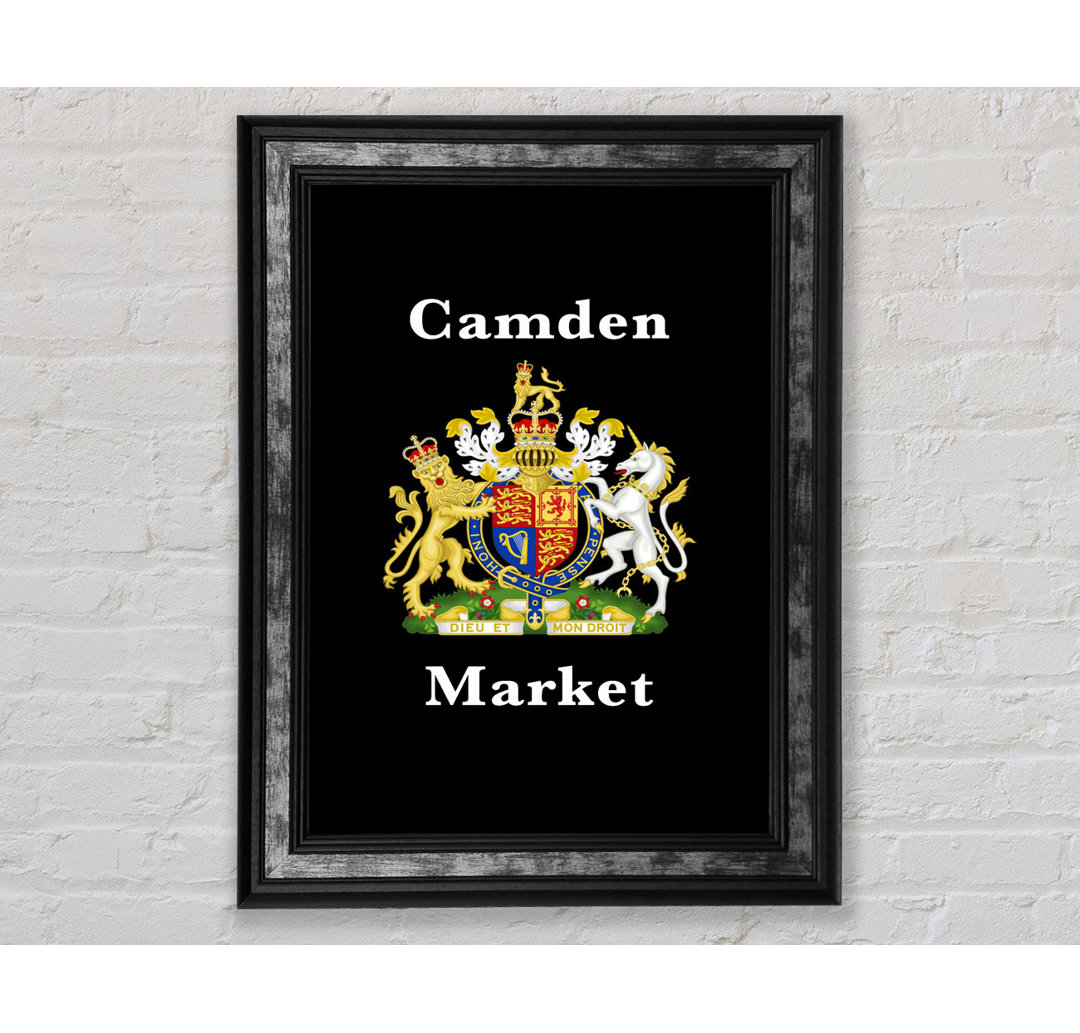 Camden Market Emblem Schilder - Einzelne Bilderrahmen Kunstdrucke