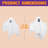 7Pcs 19.6” Halloween Hanging Ghost