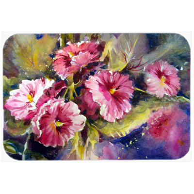 Caroline's Treasures April Showers Bring Spring Flowers Glass Cutting Board