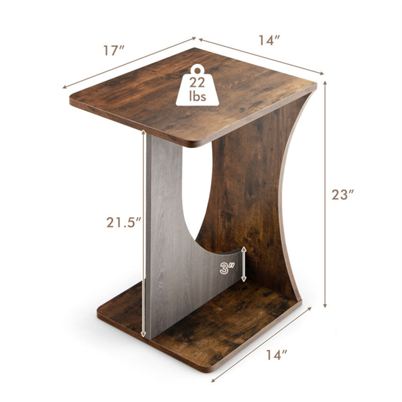 Table de bout avec rangement Congleton