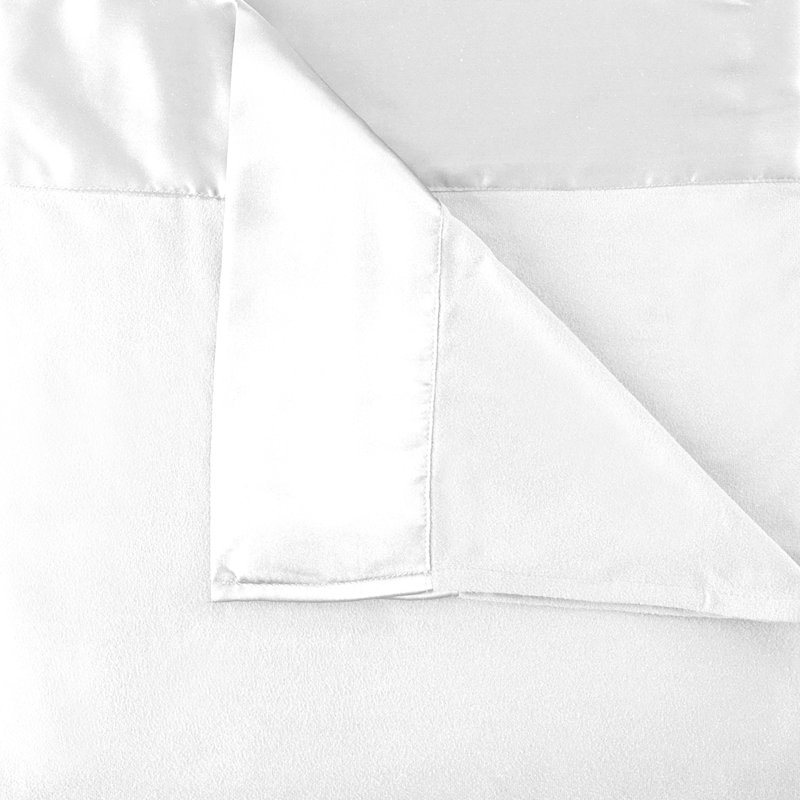 Couverture légère Micro Flannel® toutes saisons, Double/Grand, Blanc
