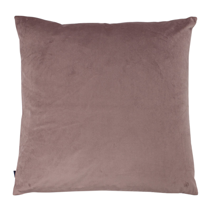 Ashley Floral Square Throw Cushion, Feather, Mauve/Dusty Pink