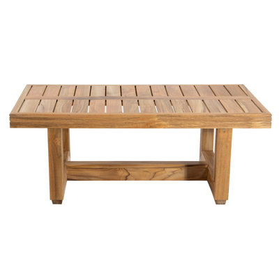 Sondrea Rectangular Teak Outdoor Coffee Table