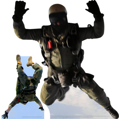 Soldier 43" Cardboard Cutout