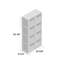 Commode de rangement 8 tiroirs Eleia