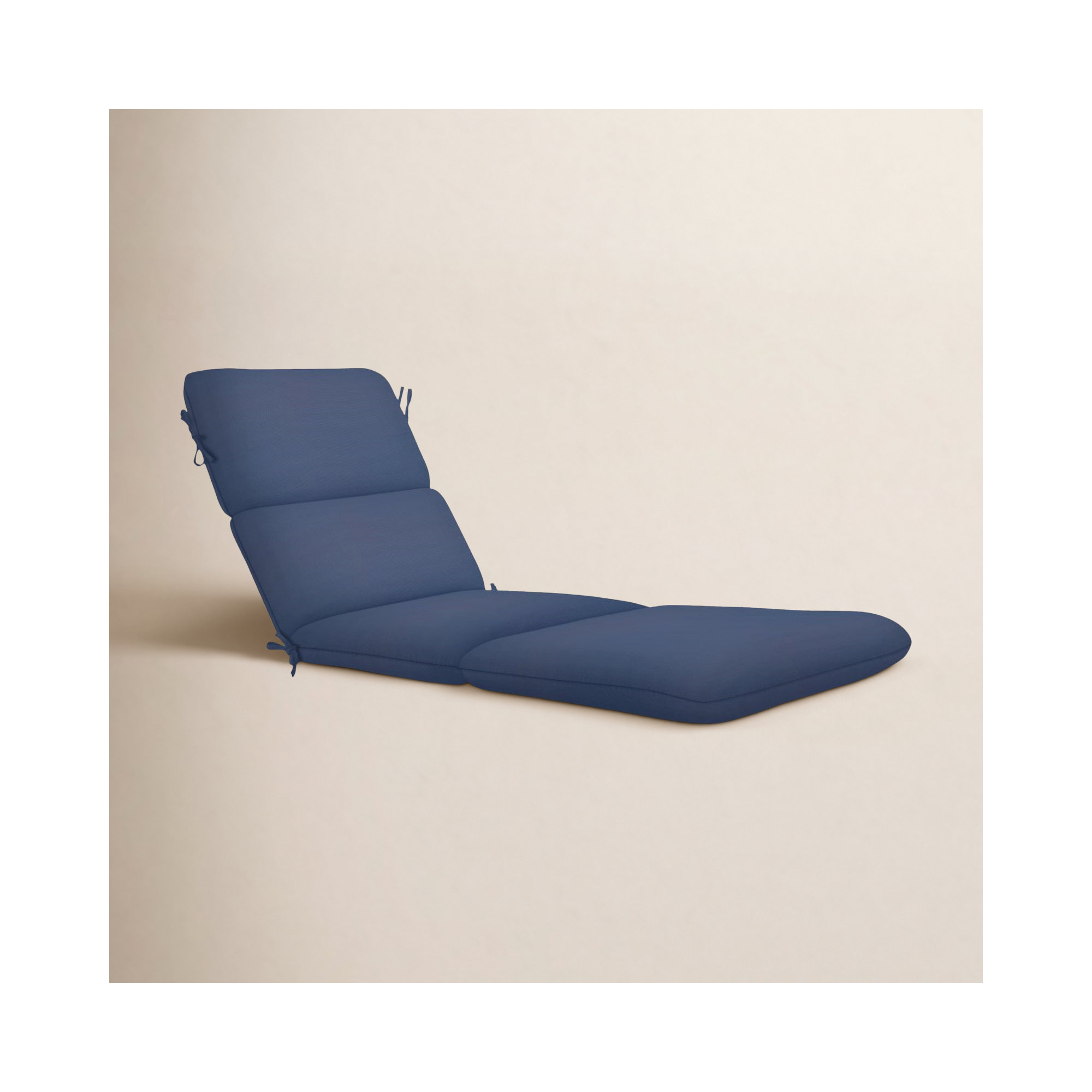 Marlowe Sunbrella® 1-Piece Outdoor Chaise Cushion, Canvas Navy Sunbrella® Canvas