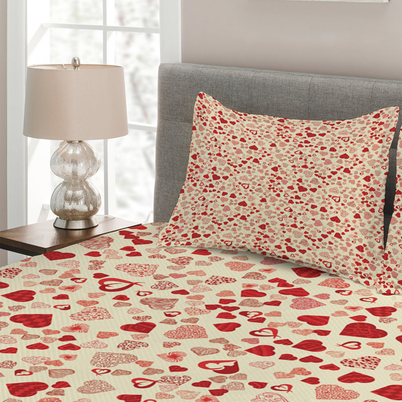 Polyester Geometric Shapes Coverlet