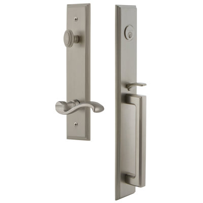 Carré One-Piece Complete Inactive Dummy Handleset with D Grip and Portofino Lever