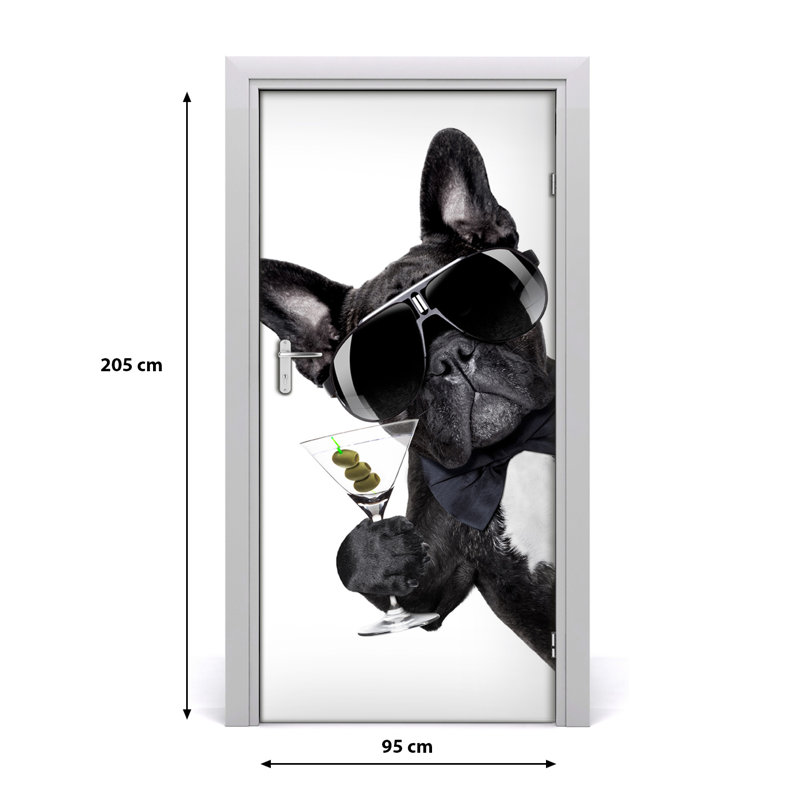 Pies Martini Door Decal, 205cm H x 95cm W