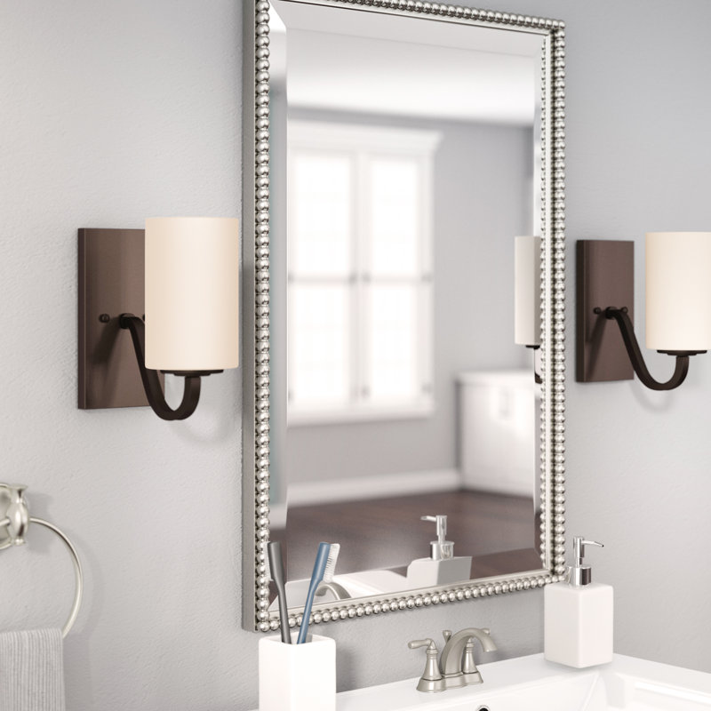 Tinley Dimmable Bath Sconce, Polished Nickel
