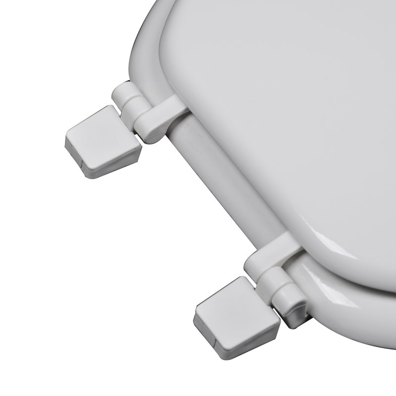 Elongated Toilet Seat and Lid, White
