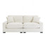 Canapé modulaire modulaire, canapé modulaire surdimensionné 4 places, tissu en velours côtelé avec 2 repose-pieds et 2 coussins, canapé modulaire modulaire pour le salon