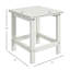 Table d'appoint Adirondack, table de bout d'extérieur résistante aux intempéries et table d'appoint