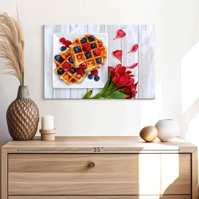 Yarlin Berry Waffles, 16" H x 24" W