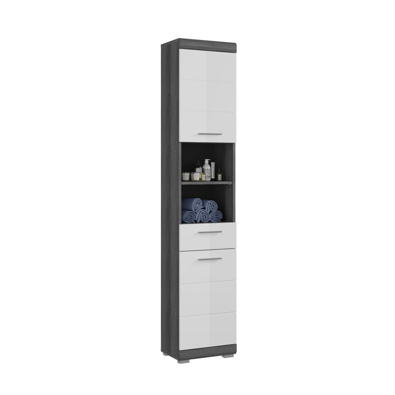 Heidelies Freestanding Linen Cabinet