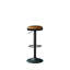 Swivel Upholstered Adjustable Height Counter Stool with Metal Frame-1590906315