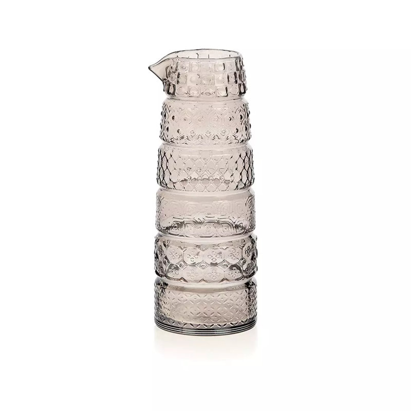 Sixties Pitcher Without Handle Glass, Gray
