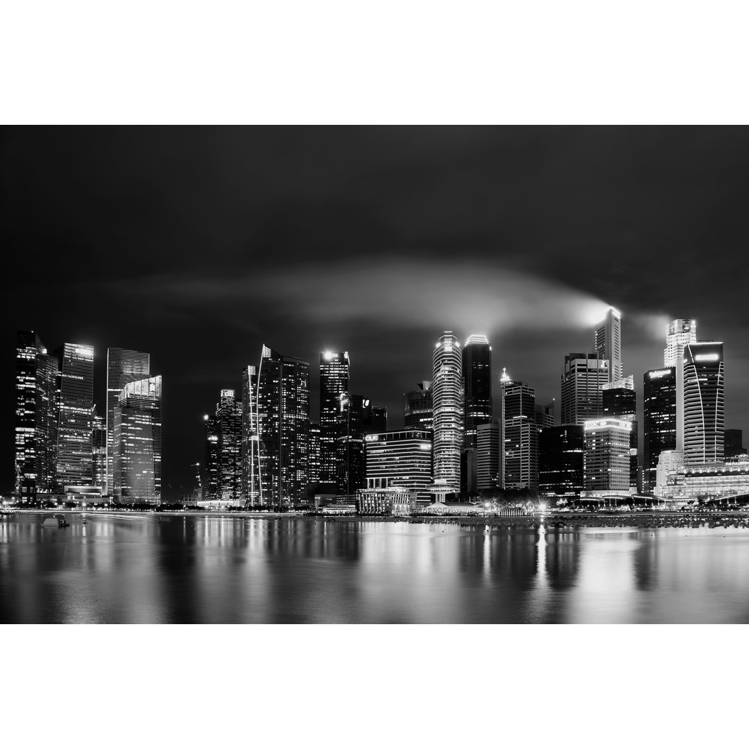 Skyline von Singapur - Druck