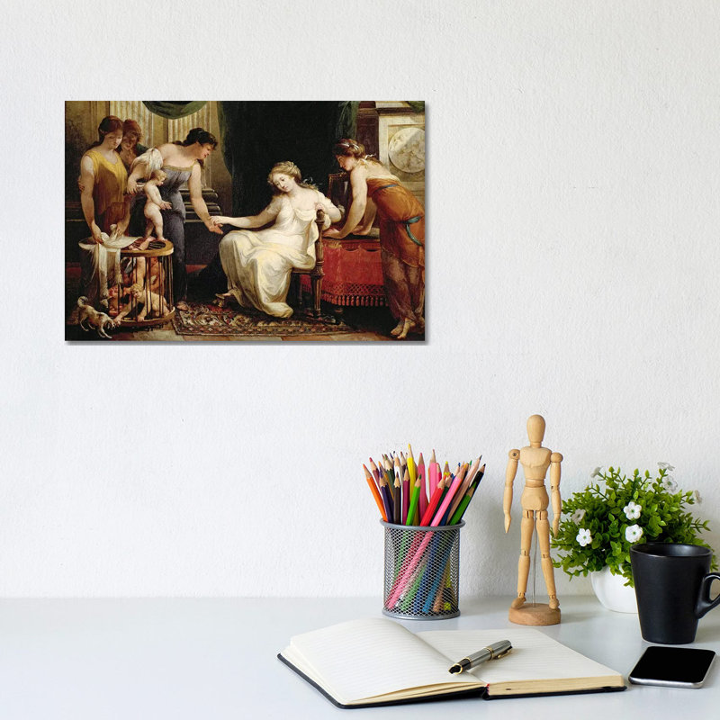 Vendor Of Love by Angelica Kauffmann - Wrapped Canvas Painting, 20.32cm H x 30.48cm W x 1.905cm D