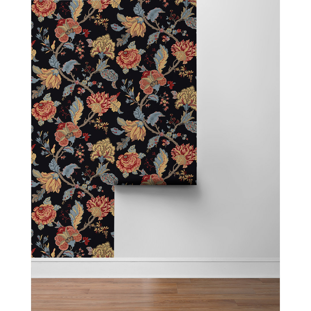 Corbijn Peel & Stick Floral Roll Charlton Home® 