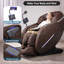MassaMax - Fauteuil de massage complet Mythia, Zero Gravity avec thermothérapie, balayage du corps, contrôle de l'application - brun-54431599