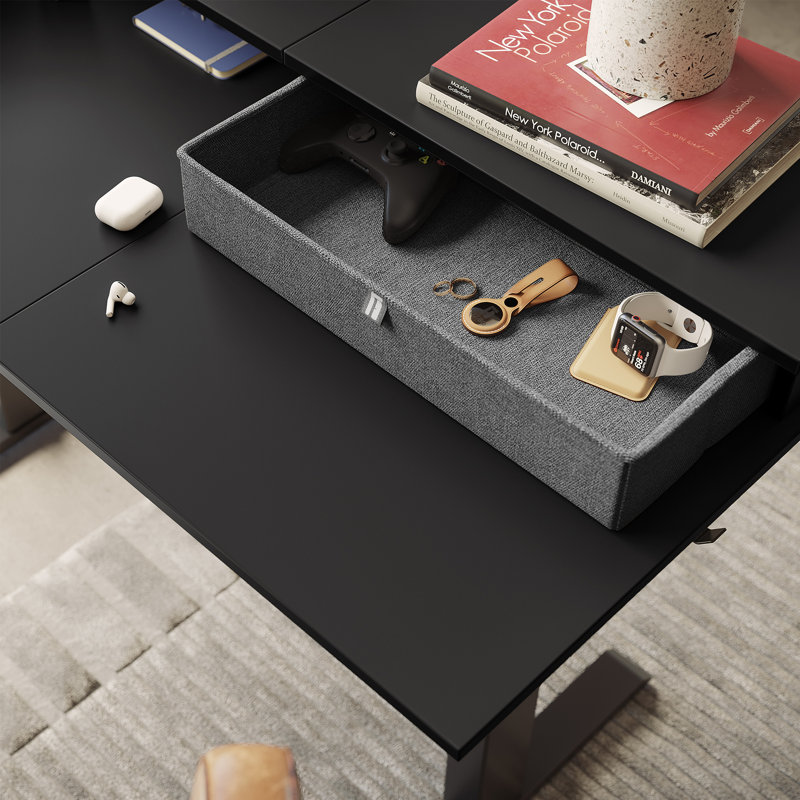 Bureau de jeu en forme de L Llean, Noir
