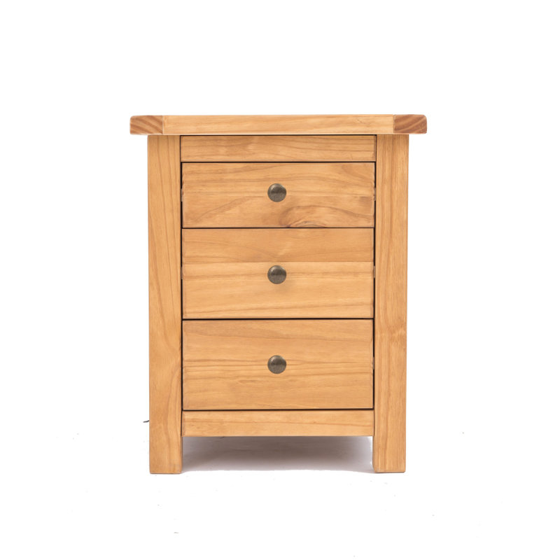 Genesee 45cm W Solid + Manufactured Wood Bedside Table, Nautural