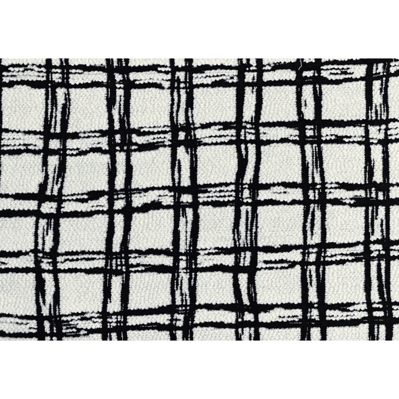 Pouf carré noir et blanc, rembourrage en perles, fond antidérapant, pouf en tissu, fermeture à glissière, couche inférieure
