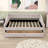 2 Drawers Upholstered Full Daybed with Sturdy Slats Support-1031950162