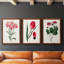 Roseat Blooms I - ensemble de 3 peintures sur toile encadrées-828588972-828588951