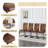Ibrahim 71" Dining Room Set,Tempered Glass Dining Table Set With Metal Frame-122810845-123282724
