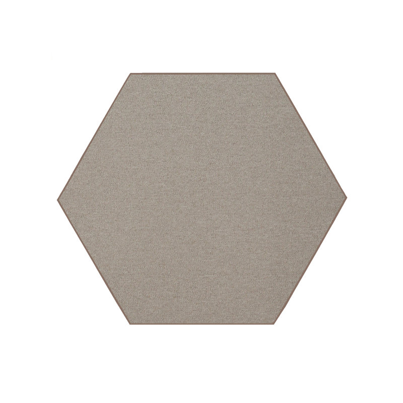 Tapis de couleur unie pour l'intérieur et l'extérieur commercial Furnish my Place, Hexagone 3 pi