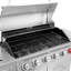 Barbecue au propane liquide sur pied à 6 brûleurs 74 000 BTU avec brûleur latéral et armoire Royal Gourmet-88718616