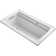 Archer® 60-in X 32-in Drop-in Heated Bubblemassage Air Bath with Bask Heated Surface