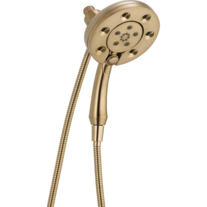 Pomme de douche double multifonction avec technologie H2Okinetic, Bronze champagne