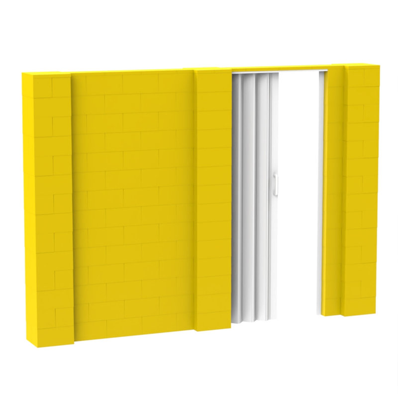 Ensemble mural bloc géant, Jaune, 120"