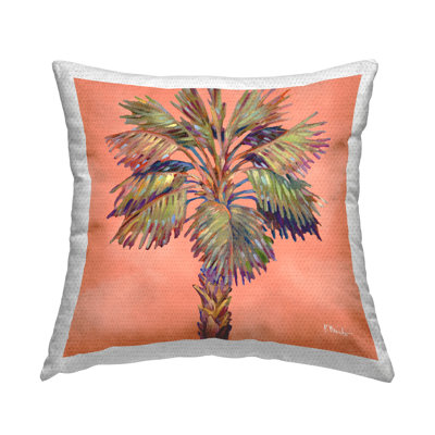 Bondi Beach Palm Outdoor Printed Pillow by Paul Brent