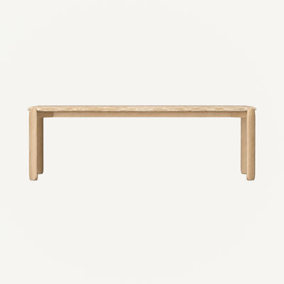 Lifa 95-inch Travertine Dining Table