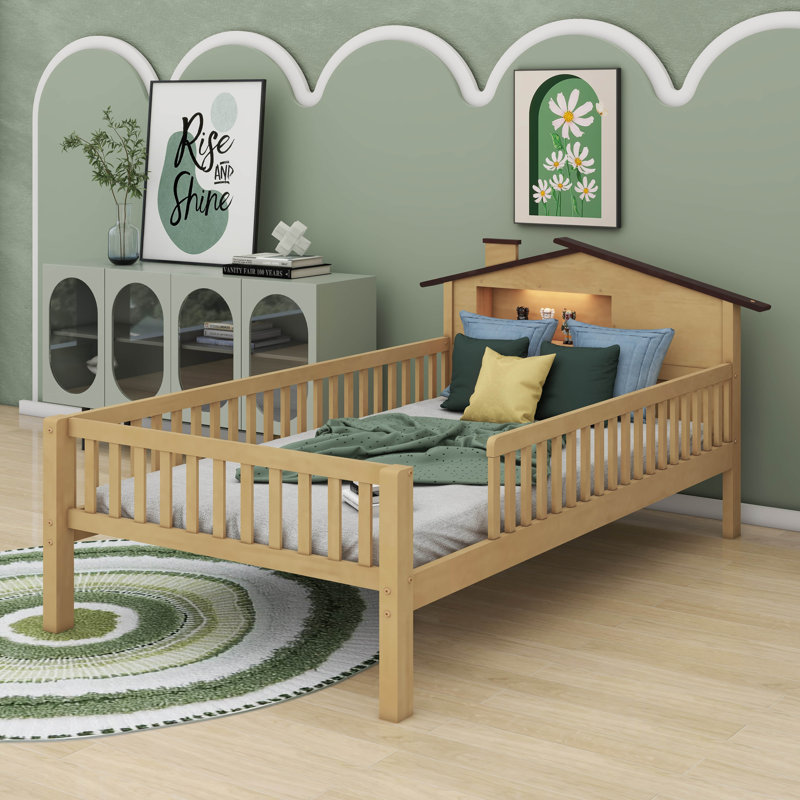 Lit plateforme Alantae, Naturel, Simple