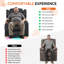 Fauteuil inclinable, berçant et pivotant à double moteur avec massage et chaleur, gris velours, 1 fauteuil-109866987