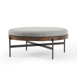 Madeline 39" Wide Round Standard Ottoman