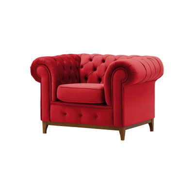 Frye Velvet Chesterfield Chair