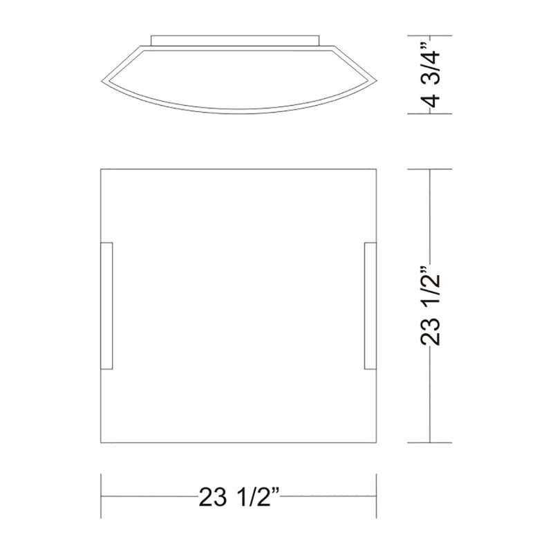 Tecla 1 - Light Simple Geometric Semi Flush Mount, Matte Nickel, 15.75" H x 15.75" W x 4" D