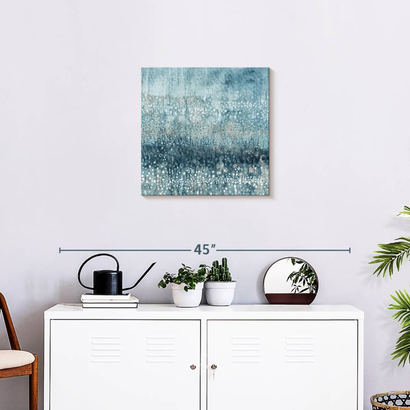 Rain Avery III Blue Silver, 20" H x 20" W