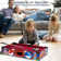 RayChee 20' Table Top Pool Table with Small Billiards Balls, Pool Cues, Triangle Rack, Chalk, Brush