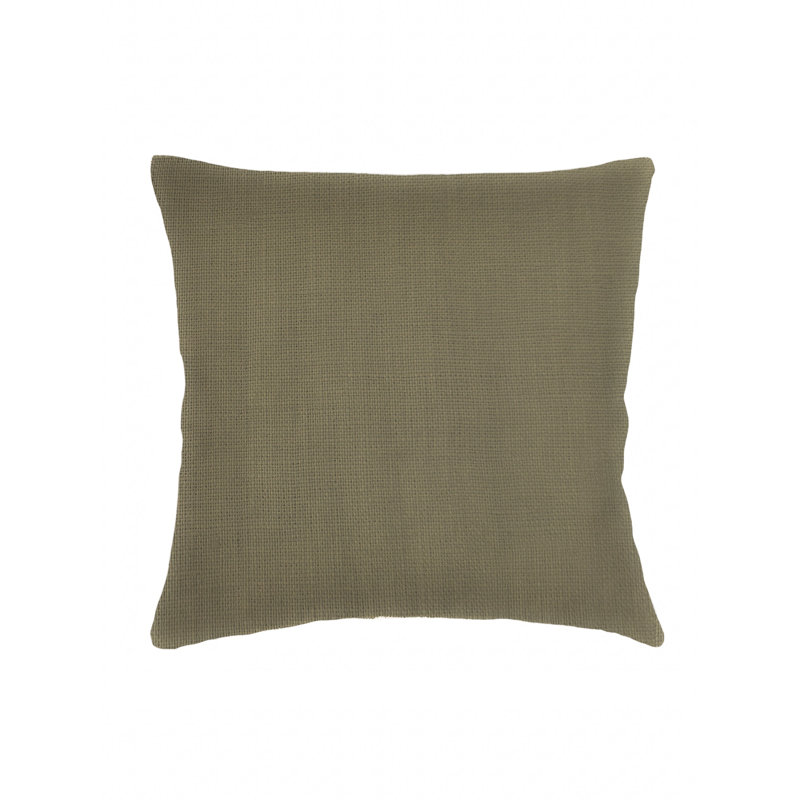 Coussin en lin vert olive 20x20, Olive Green